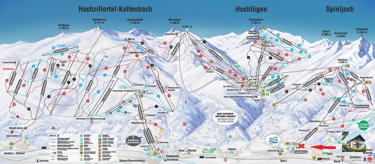 Familienwohnung Wildspitze ฟือเกน ภายนอก รูปภาพ